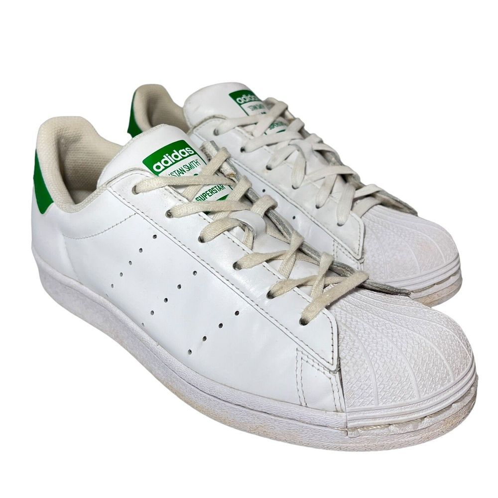Adidas Superstar Stan Smith Men's Shoes Size 6 Cloud J White Green